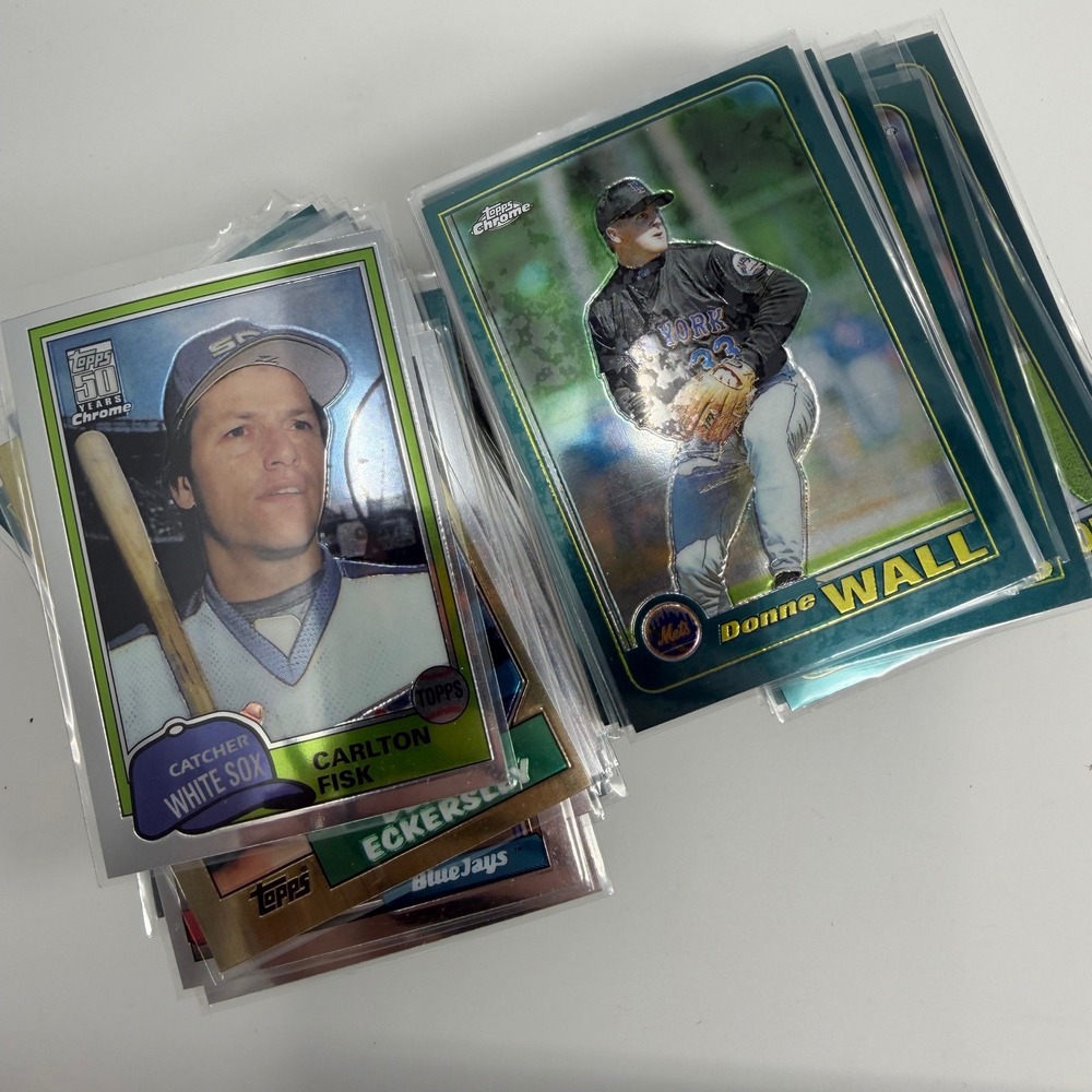 2001 Topps Chrome 147 Card Lot 50th Anniversary Chrome Baseball Card‎